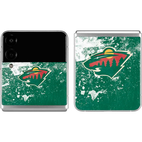 NHL Minnesota Wild Frozen Galaxy Z Flip4 5G Skin